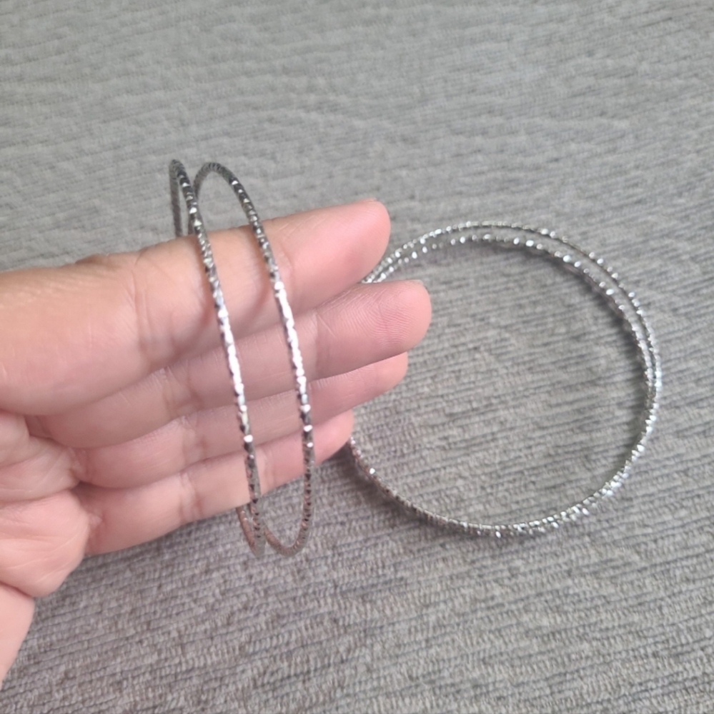 Large Hoop Earrings - Picture 3 of 7